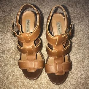 Brown Steve Madden wedges